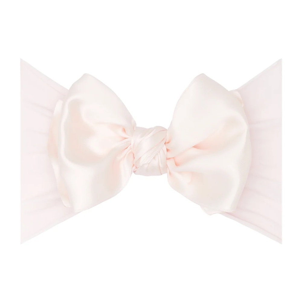 Babybliss Satin Ballet Pink Bow Headband